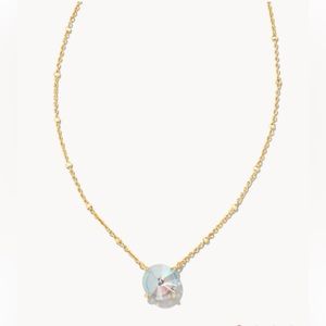 COPY - Jolie Gold Pendant Necklace in Dichroic Glass